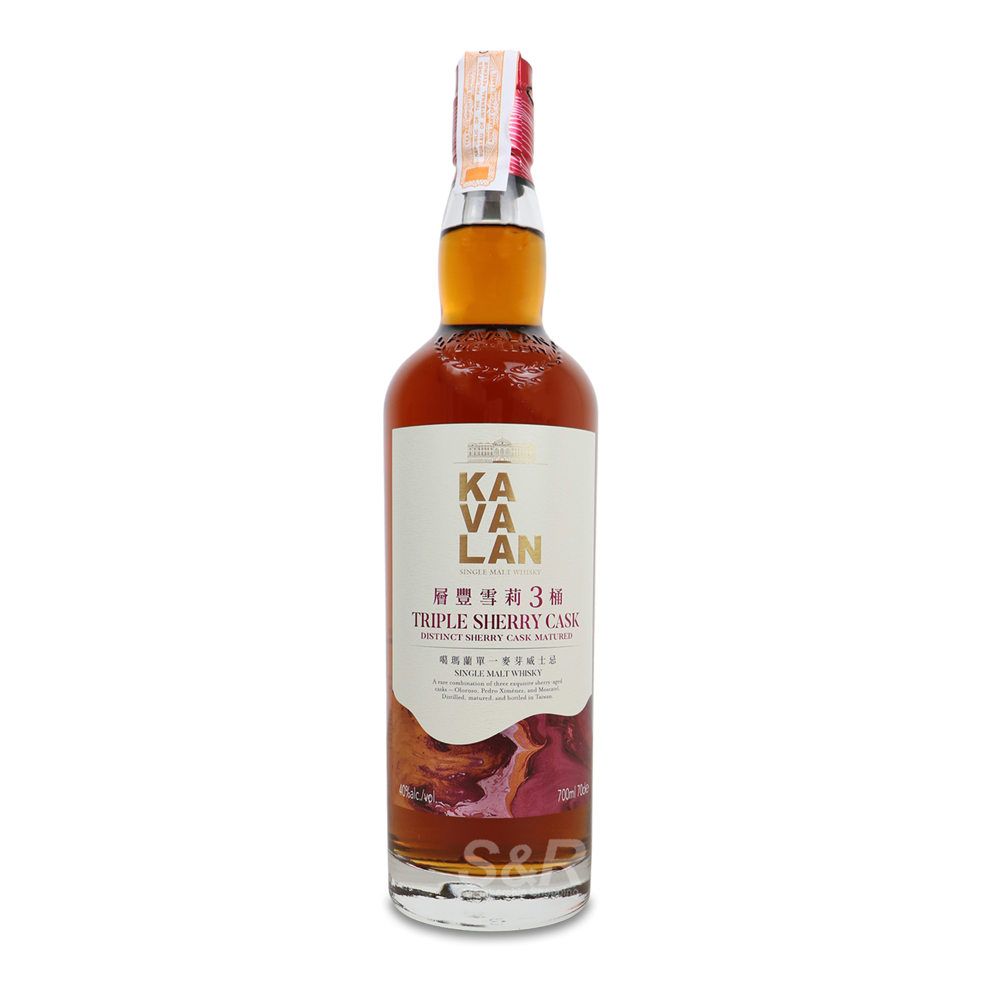 Kavalan Single Malt Whiskey Triple Sherry Cask 700mL